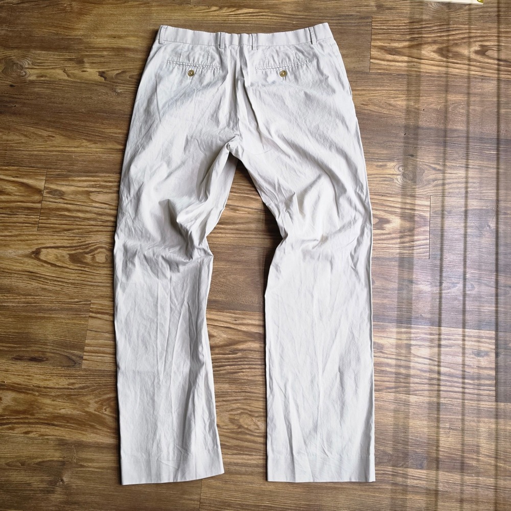 Banana Republic Classic Fit Chino Pants Mens 34x34 Khaki Tan Straight Leg Pants - Picture 4 of 9